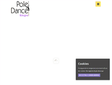 Tablet Screenshot of poledancebologna.it